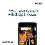 [NEW] TECNO SPARK 20 16GB (8+8GB) + 256GB | 50MP Dual Camera | 32MP Front Camera | 13Mos Warranty