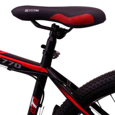 Red BICYSTAR Budget Bike 27.5 inch